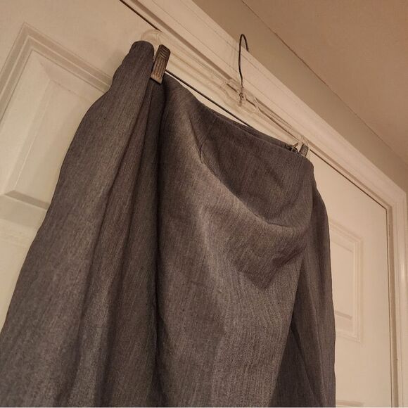 Larry Levine for Dressbarn gray lined dress skirt with stretch 18W - Picture 2 of 5